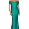 Terani Couture - 1912P8283 Off Shoulder Satin Mermaid Gown Formal Gowns