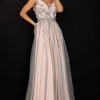 Formal Gowns Terani Couture - 2011P1207 Embellished Sleeveless Prom Dress - 1 Pc Silver Blush In Size 12 Available