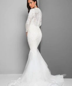 Formal Gowns Terani Couture - Beaded Mermaid Gown 1711GL3516 8 Formal Gowns Terani Couture - Beaded Mermaid Gown 1711GL3516