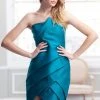 Cocktail Dresses Terani Couture - C1723 Straight Across Neck Column Dress