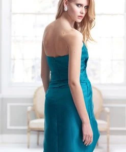 Cocktail Dresses Terani Couture - C1723 Straight Across Neck Column Dress
