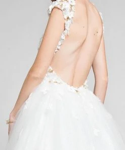 Terani Couture - Cap-sleeve Open Back Ballgown 1711P2840 9 Terani Couture - Cap-sleeve Open Back Ballgown 1711P2840