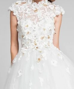 Terani Couture - Cap-sleeve Open Back Ballgown 1711P2840 7 Terani Couture - Cap-sleeve Open Back Ballgown 1711P2840