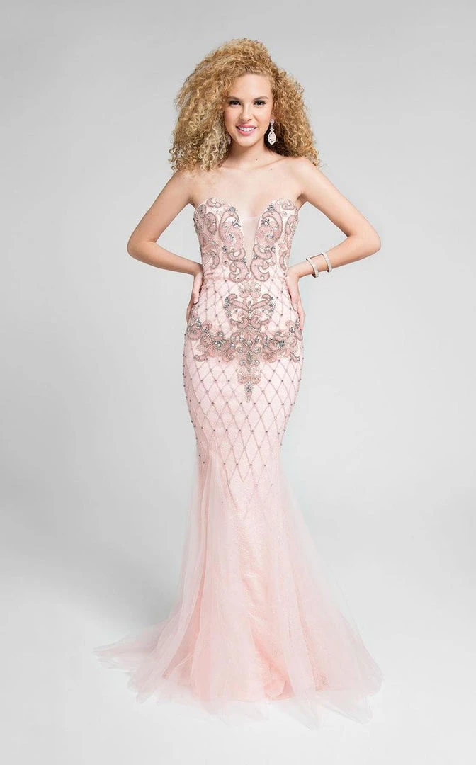 Formal Gowns Terani Couture - Captivating Beaded Sweetheart Mermaid Dress 1711P2590 3 Formal Gowns Terani Couture - Captivating Beaded Sweetheart Mermaid Dress 1711P2590