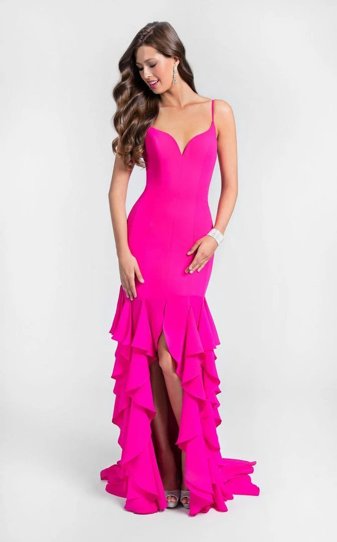 Terani Couture - Classy Sleeveless Sweetheart Fit And Flare Ruffled Dress 1712P2445 Formal Gowns 4 Terani Couture - Classy Sleeveless Sweetheart Fit And Flare Ruffled Dress 1712P2445 Formal Gowns