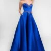 Terani Couture - Crystal Beaded Sweetheart Satin Ball Gown 1712P2893