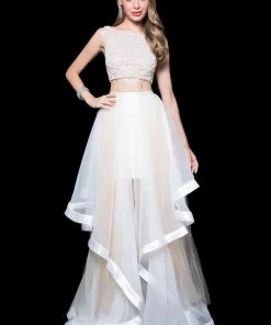 Formal Gowns Terani Couture - Dashing Crystal Accented Bateau Neck A-line Gown 1611P1369A 8 Formal Gowns Terani Couture - Dashing Crystal Accented Bateau Neck A-line Gown 1611P1369A
