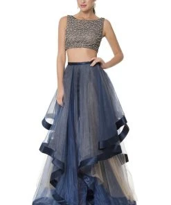 Formal Gowns Terani Couture - Dashing Crystal Accented Bateau Neck A-line Gown 1611P1369A 9 Formal Gowns Terani Couture - Dashing Crystal Accented Bateau Neck A-line Gown 1611P1369A