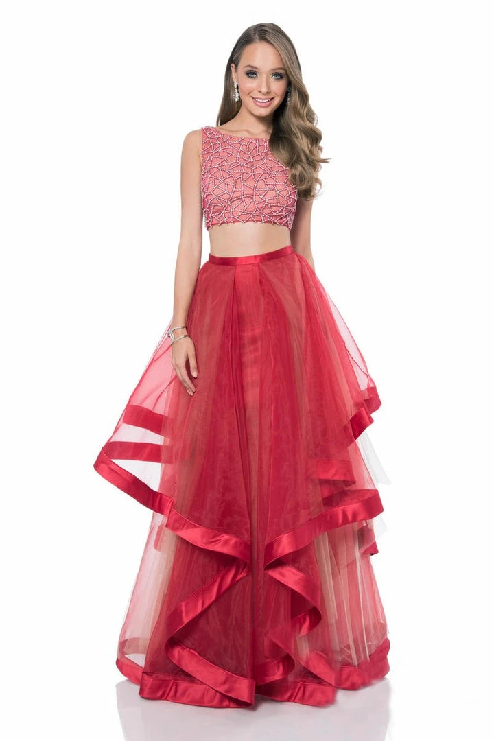 Formal Gowns Terani Couture - Dashing Crystal Accented Bateau Neck A-line Gown 1611P1369A 3 Formal Gowns Terani Couture - Dashing Crystal Accented Bateau Neck A-line Gown 1611P1369A