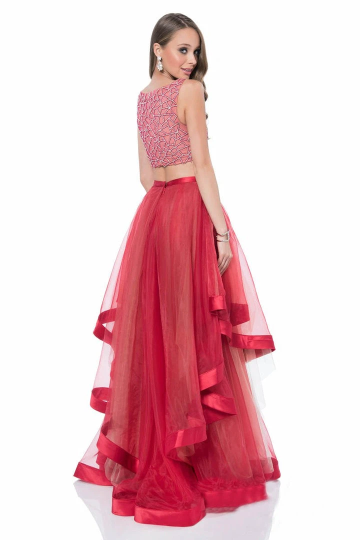 Formal Gowns Terani Couture - Dashing Crystal Accented Bateau Neck A-line Gown 1611P1369A 4 Formal Gowns Terani Couture - Dashing Crystal Accented Bateau Neck A-line Gown 1611P1369A