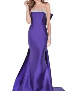 Formal Gowns Terani Couture - Dazzling Beaded Straight Neck Mermaid Gown 1621E1465 9 Formal Gowns Terani Couture - Dazzling Beaded Straight Neck Mermaid Gown 1621E1465