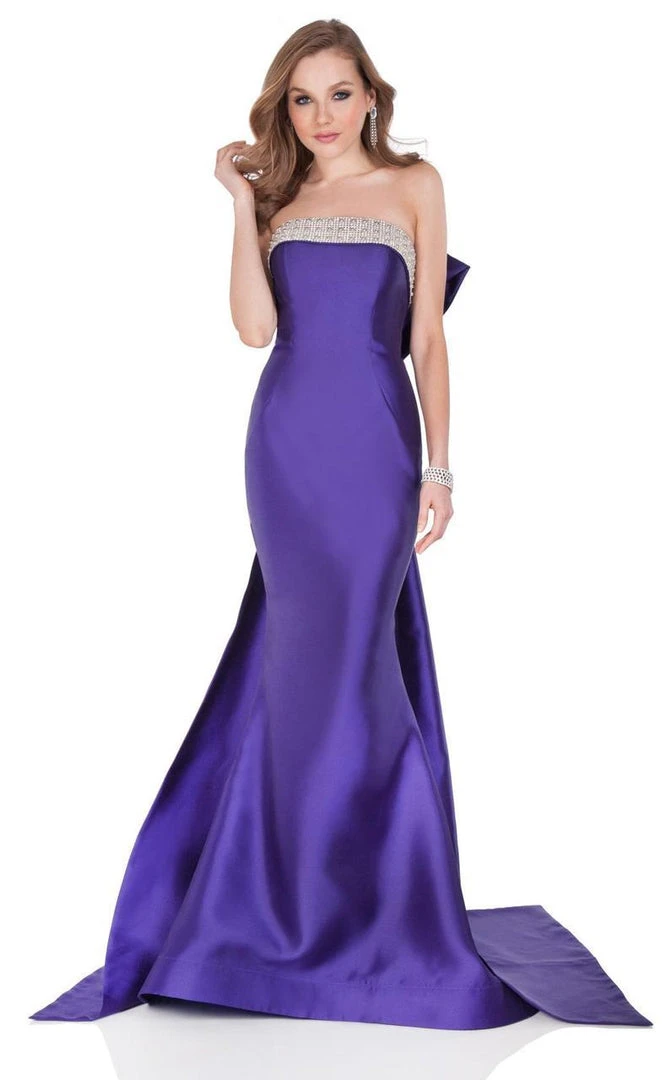 Formal Gowns Terani Couture - Dazzling Beaded Straight Neck Mermaid Gown 1621E1465 5 Formal Gowns Terani Couture - Dazzling Beaded Straight Neck Mermaid Gown 1621E1465