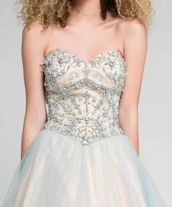 Terani Couture - Dazzling Beaded Strapless Sweetheart Polyester A-line Dress 1711P2855 Formal Gowns