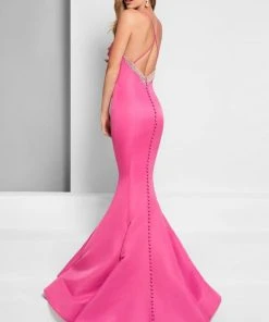 Terani Couture - Drape And Crystal Accented Sweetheart Mermaid Gown 1712P2531 Formal Gowns