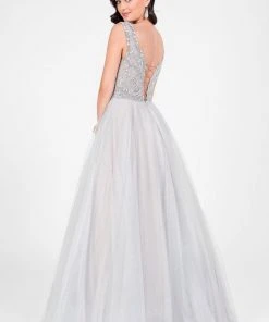 Formal Gowns Terani Couture - Embelished Sleeveless With Back Corset Prom Gown 1711P2832 8 Formal Gowns Terani Couture - Embelished Sleeveless With Back Corset Prom Gown 1711P2832
