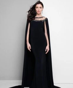 Formal Gowns Terani Couture - Embellished Jersey Mermaid Gown 1713M3488