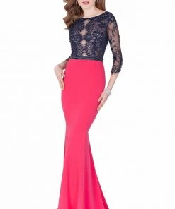 Formal Gowns Terani Couture - Fabulous Two Tone Evening Gown 1621E1495