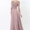 Formal Gowns Terani Couture - Intricate Scoop Illusion A-Line Gown 1521M0636G