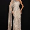 Formal Gowns Terani Couture - One Shoulder Formal Gown 2012GL2390 - 1 Pc Nude In Size 6 Available 1 Formal Gowns Terani Couture - One Shoulder Formal Gown 2012GL2390 - 1 Pc Nude In Size 6 Available
