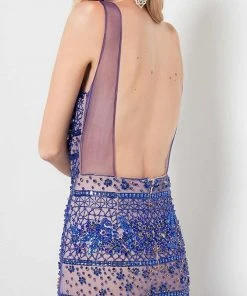 Terani Couture - Sequined Illusion Gown 1712P2493