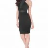 Terani Couture - Sexy Illusion Halter Neck Short Dress 1621H1056 1 Terani Couture - Sexy Illusion Halter Neck Short Dress 1621H1056