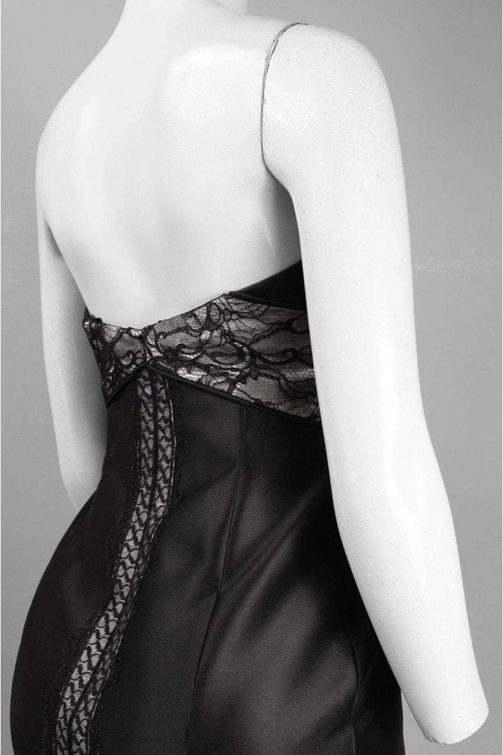 Cocktail Dresses Theia - 881946 Strapless Satin Fitted Cocktail Dress 4 Cocktail Dresses Theia - 881946 Strapless Satin Fitted Cocktail Dress