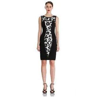 Cocktail Dresses Theia - 882057 Sleeveless Animal Print Ponte Sheath Dress 4 Cocktail Dresses Theia - 882057 Sleeveless Animal Print Ponte Sheath Dress