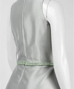 Theia - 882822 Sleeveless V Neck A-Line Gown With Embellished Belt 5 Theia - 882822 Sleeveless V Neck A-Line Gown With Embellished Belt