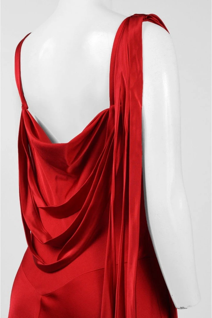 Theia - 882855 Square Neck Sleeveless Cowl Back Gown 6 Theia - 882855 Square Neck Sleeveless Cowl Back Gown