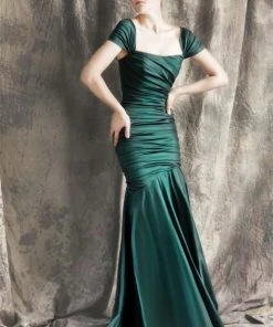 Formal Gowns Theia - Ruched Mermaid Gown 881422