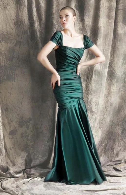 Formal Gowns Theia - Ruched Mermaid Gown 881422 3 Formal Gowns Theia - Ruched Mermaid Gown 881422