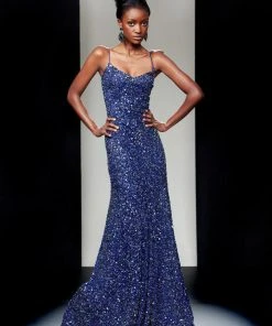Theia - Sequined Long Gown 880576 8 Theia - Sequined Long Gown 880576