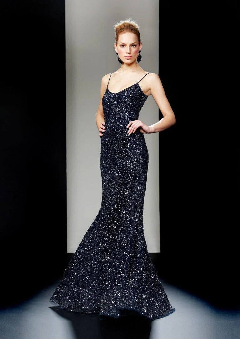 Theia - Sequined Long Gown 880576 3 Theia - Sequined Long Gown 880576