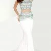 Formal Gowns Tiffany Designs - 16117 Rhinestone Embellished Two Piece Trumpet Gown