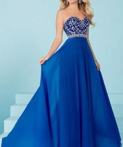 Tiffany Designs - 16221 Delicately Embellished Sweetheart A-Line Evening Gown