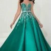 Formal Gowns Tiffany Designs - 16266 Plunging Sweetheart Jeweled Mikado Ballgown 2 Formal Gowns Tiffany Designs - 16266 Plunging Sweetheart Jeweled Mikado Ballgown