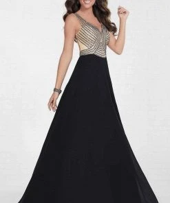 Tiffany Designs - 16295 Sleeveless Crystal Bodice Chiffon Gown