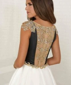 Tiffany Designs - 16297 Beaded Deep V-neck Shimmer Satin Ballgown Formal Gowns 15 Tiffany Designs - 16297 Beaded Deep V-neck Shimmer Satin Ballgown Formal Gowns