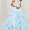 Tiffany Designs - 16338 Beaded Bodice Keyhole Cutout Organza Ballgown Formal Gowns 1 Tiffany Designs - 16338 Beaded Bodice Keyhole Cutout Organza Ballgown Formal Gowns