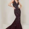 Formal Gowns Tiffany Designs - 16349 Strappy Beaded V-Neck Mermaid Gown