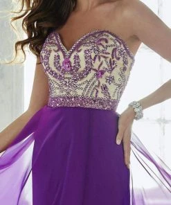 Formal Gowns Tiffany Designs - 46024 Strapless Embellished Evening Gown