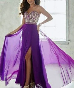 Formal Gowns Tiffany Designs - 46024 Strapless Embellished Evening Gown
