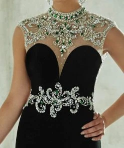 Formal Gowns Tiffany Designs - 46039 Bejeweled Choker Illusion Evening Gown 7 Formal Gowns Tiffany Designs - 46039 Bejeweled Choker Illusion Evening Gown