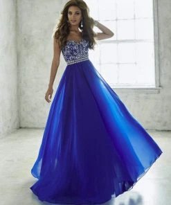 Tiffany Designs - 46050 Shimmering Sweetheart A-Line Chiffon Evening Gown Formal Gowns 6 Tiffany Designs - 46050 Shimmering Sweetheart A-Line Chiffon Evening Gown Formal Gowns