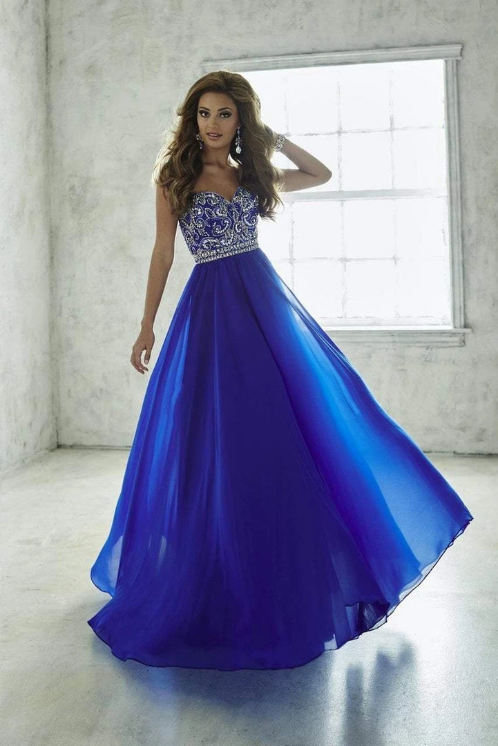 Tiffany Designs - 46050 Shimmering Sweetheart A-Line Chiffon Evening Gown Formal Gowns 4 Tiffany Designs - 46050 Shimmering Sweetheart A-Line Chiffon Evening Gown Formal Gowns