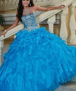 Tiffany Designs - 56246 Strapless Bejeweled Corset Ballgown