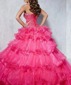Formal Gowns Tiffany Designs - 56253 Beaded Sweetheart Tiered Ballgown