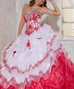 Formal Gowns Tiffany Designs - 56255 Embellished Sweetheart Ruffled Ballgown