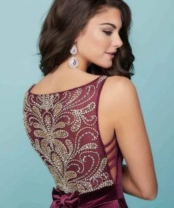 Tiffany Homecoming - 27141 Fitted Bateau A-Line Cocktail Dress