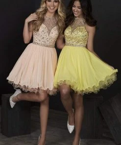 Tiffany Homecoming - 27210 Diamond Cutout Back Beaded Cocktail Dress Cocktail Dresses